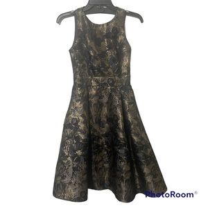 Eliza J Navy and Gold Dress✨